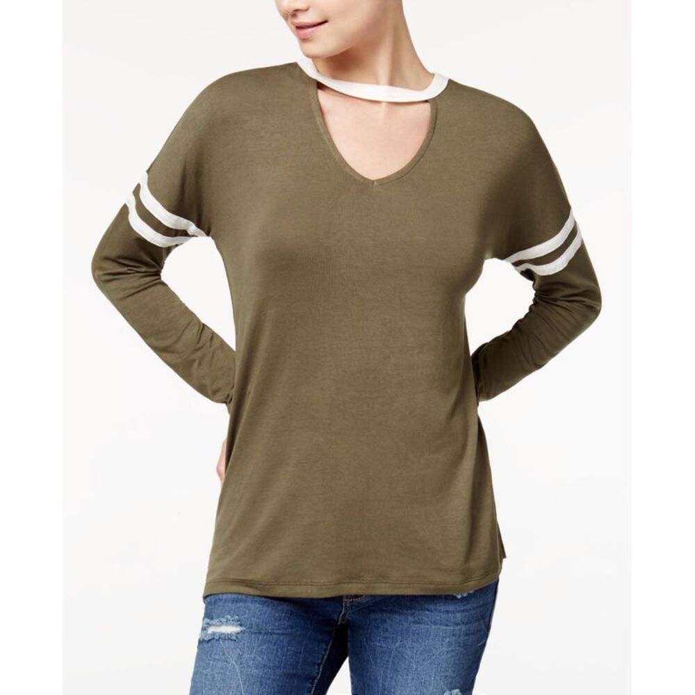 Ultra Flirt Juniors Striped Choker Top